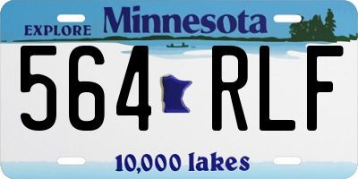 MN license plate 564RLF