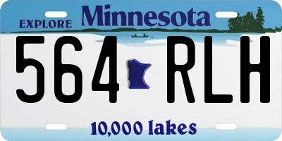 MN license plate 564RLH