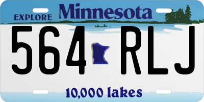 MN license plate 564RLJ