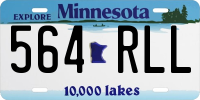 MN license plate 564RLL