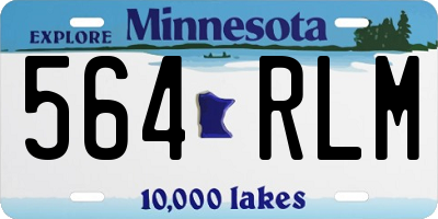 MN license plate 564RLM