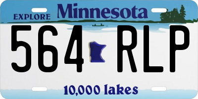 MN license plate 564RLP