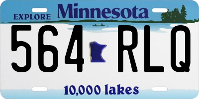 MN license plate 564RLQ