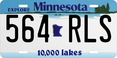 MN license plate 564RLS