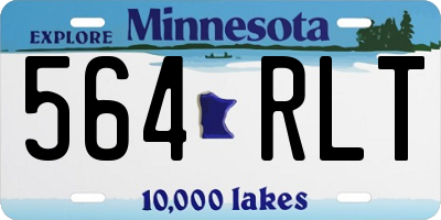 MN license plate 564RLT