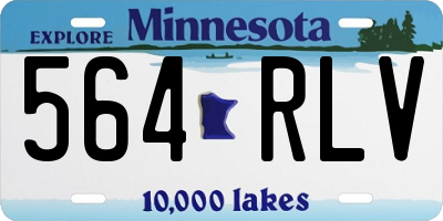 MN license plate 564RLV