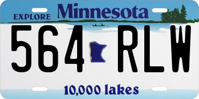 MN license plate 564RLW