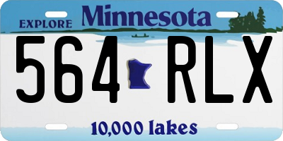 MN license plate 564RLX