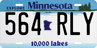 MN license plate 564RLY