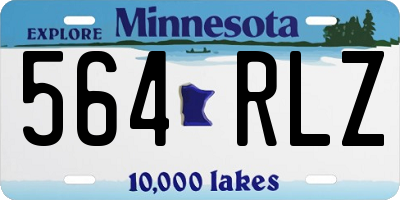MN license plate 564RLZ