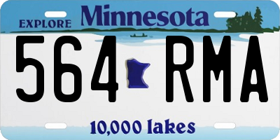 MN license plate 564RMA