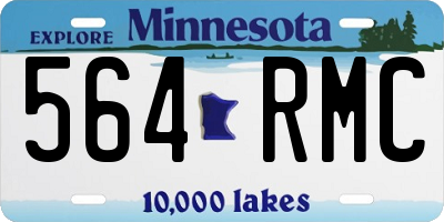 MN license plate 564RMC
