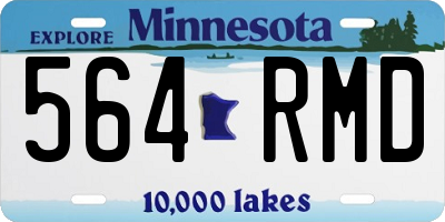 MN license plate 564RMD