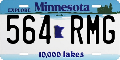 MN license plate 564RMG