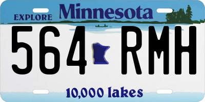 MN license plate 564RMH