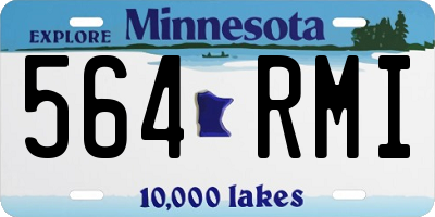 MN license plate 564RMI