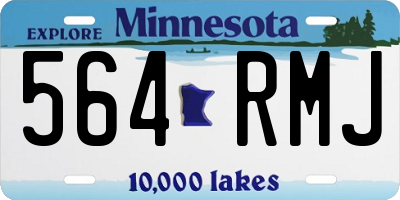 MN license plate 564RMJ