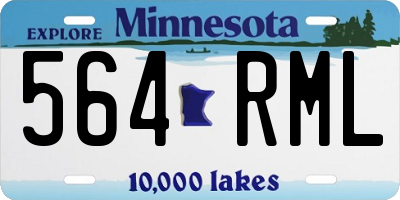 MN license plate 564RML