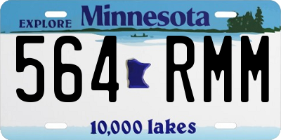MN license plate 564RMM