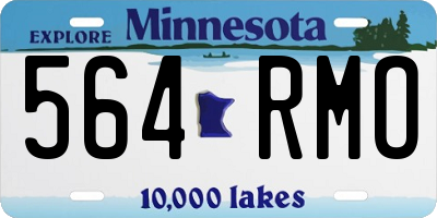 MN license plate 564RMO