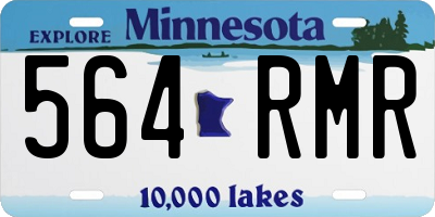 MN license plate 564RMR