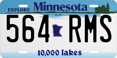 MN license plate 564RMS
