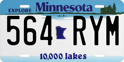 MN license plate 564RYM