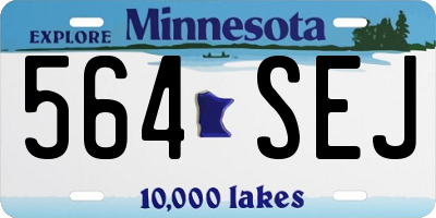 MN license plate 564SEJ