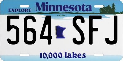 MN license plate 564SFJ