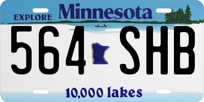 MN license plate 564SHB