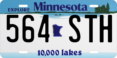 MN license plate 564STH