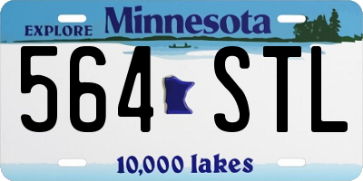 MN license plate 564STL