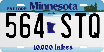 MN license plate 564STQ