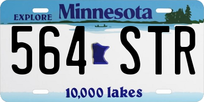 MN license plate 564STR