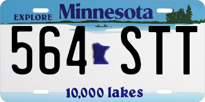 MN license plate 564STT