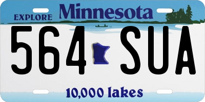 MN license plate 564SUA