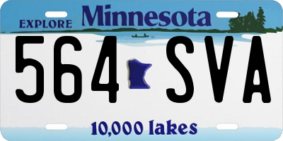 MN license plate 564SVA