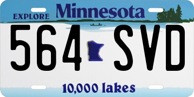 MN license plate 564SVD