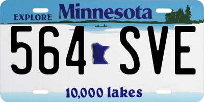 MN license plate 564SVE