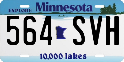 MN license plate 564SVH