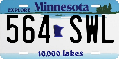MN license plate 564SWL