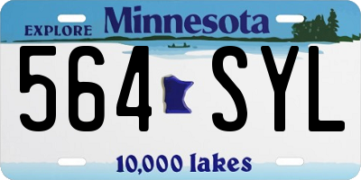 MN license plate 564SYL