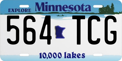 MN license plate 564TCG