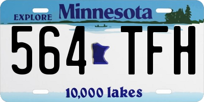 MN license plate 564TFH
