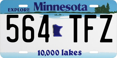 MN license plate 564TFZ