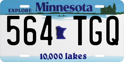 MN license plate 564TGQ