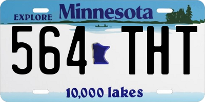 MN license plate 564THT