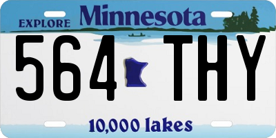MN license plate 564THY