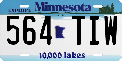 MN license plate 564TIW