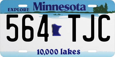MN license plate 564TJC